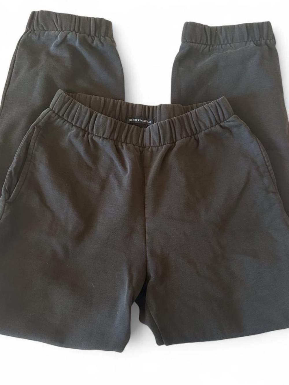 Brandy Melville Black Jogger Sweatpants One Size